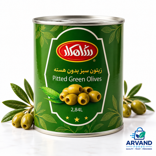 Pitted Green Olives 2.84 L