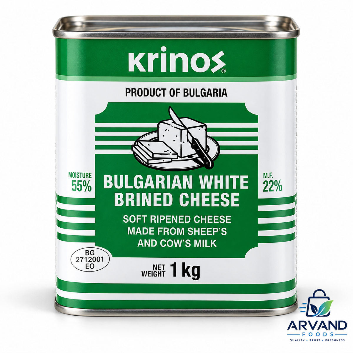 Krinos Bulgarian Feta  Cheese1 kg